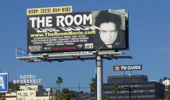 Le fameux panneau de The Room à Hollywood.