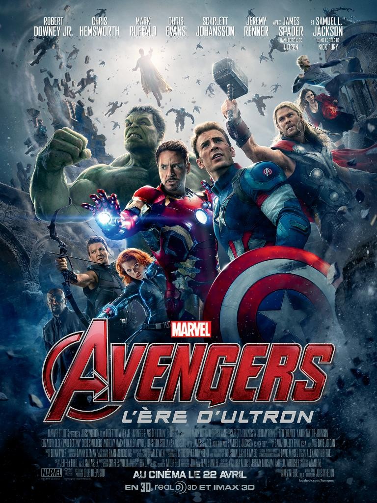L'affiche officielle française d'Avengers 2